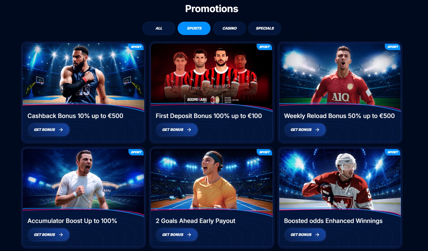 Aktionen für Stammkunden bei Boomerang Bet